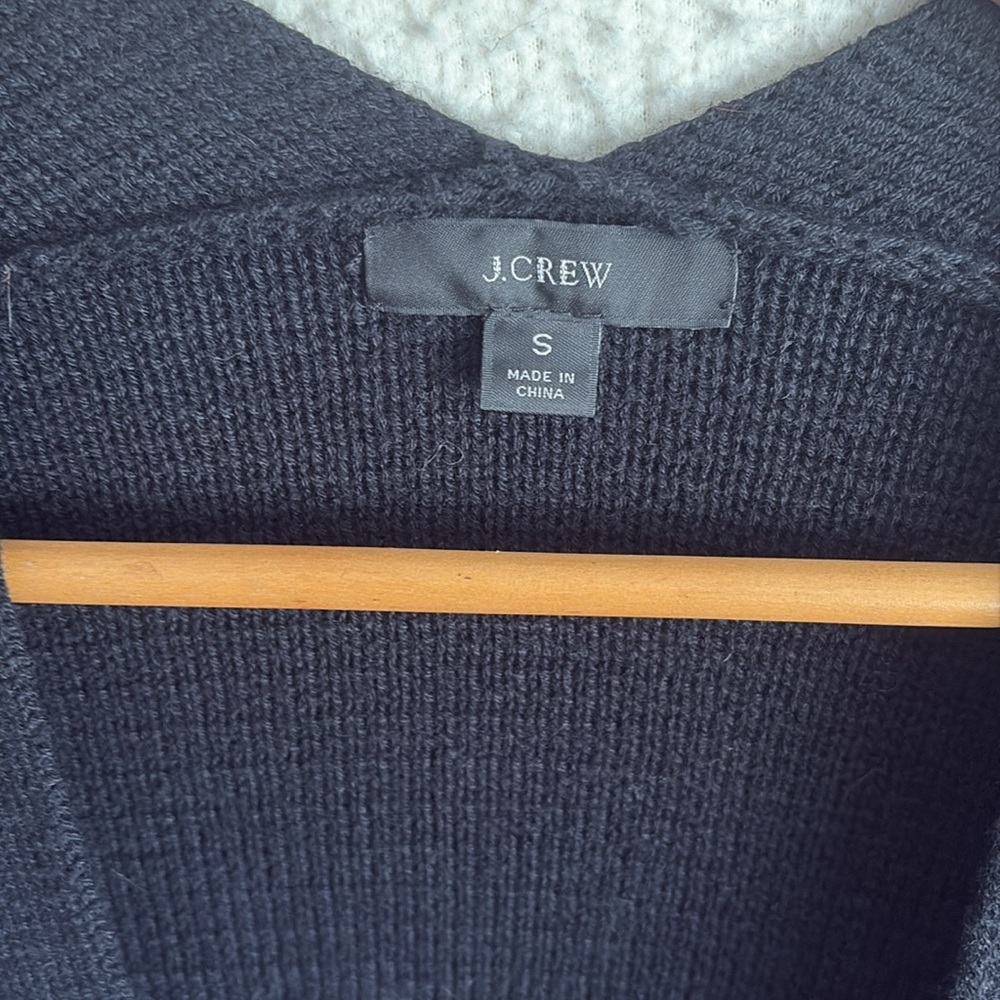 J Crew Black Open Front Cardigan Sweater Womens‎ Small - Picture 2 of 7